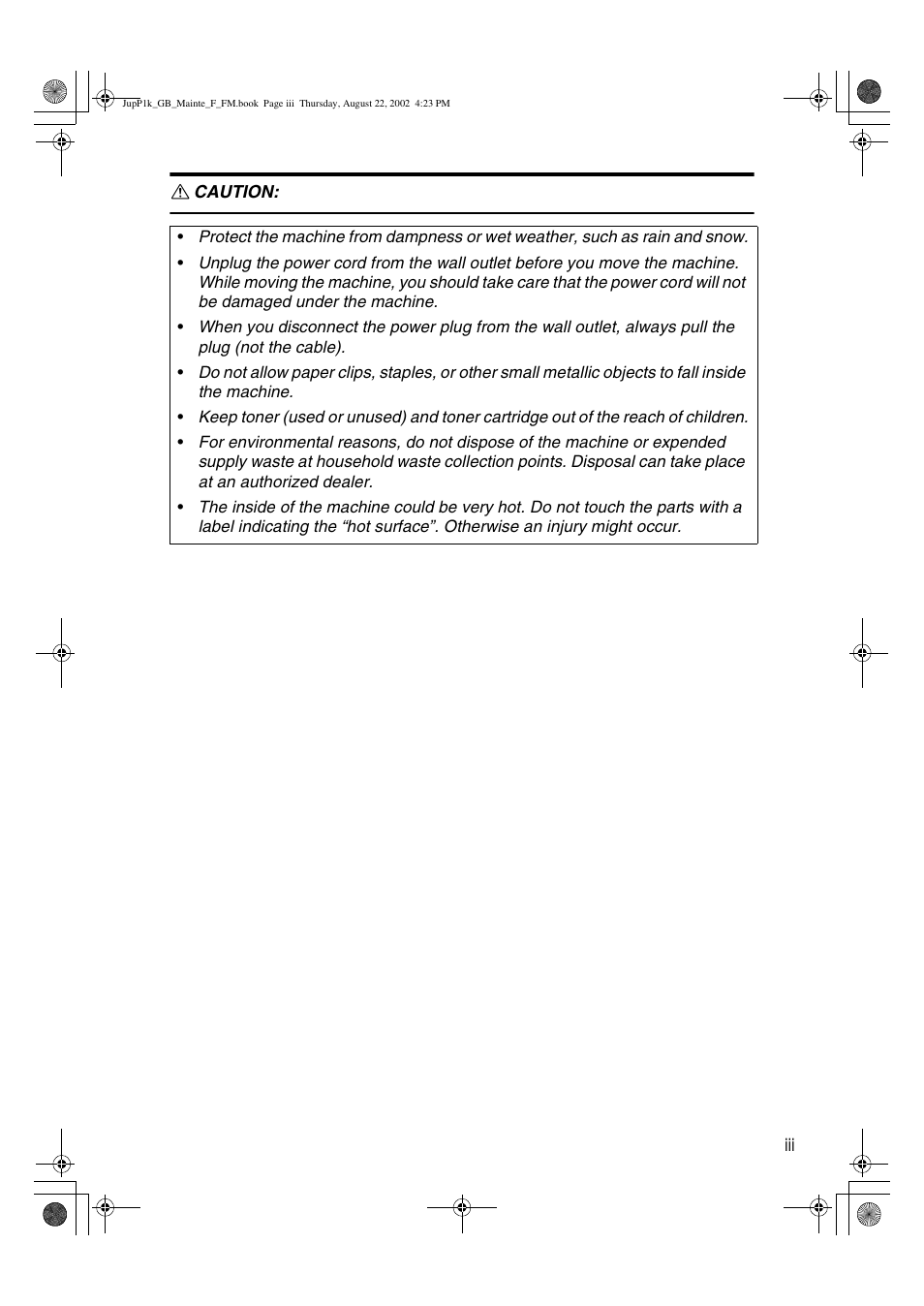 Ricoh AP3800C User Manual | Page 5 / 124