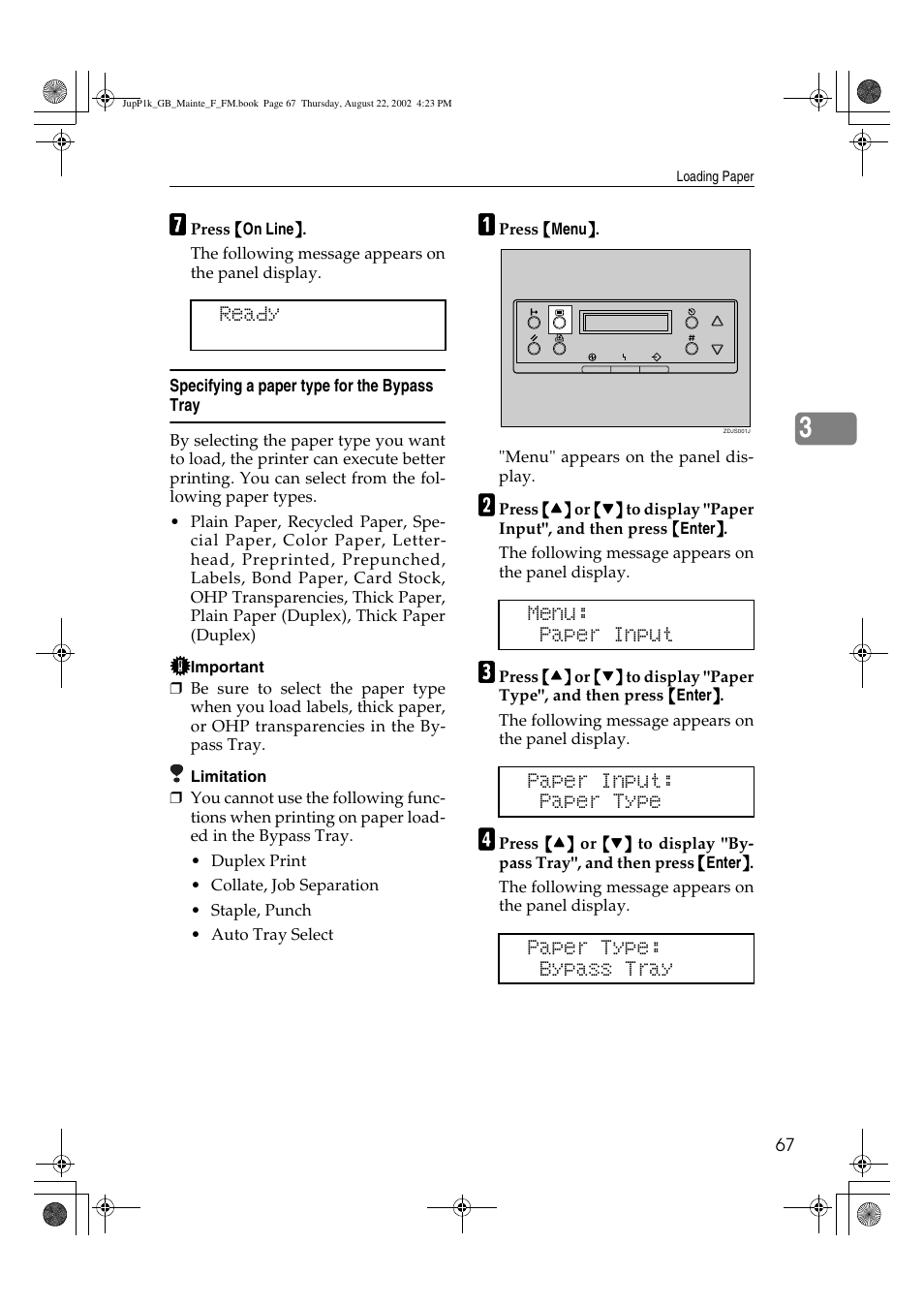 Ricoh AP3800C User Manual | Page 77 / 124