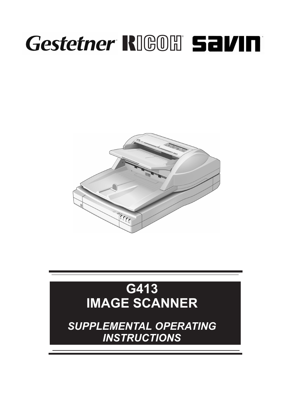 Ricoh G413 User Manual | 47 pages