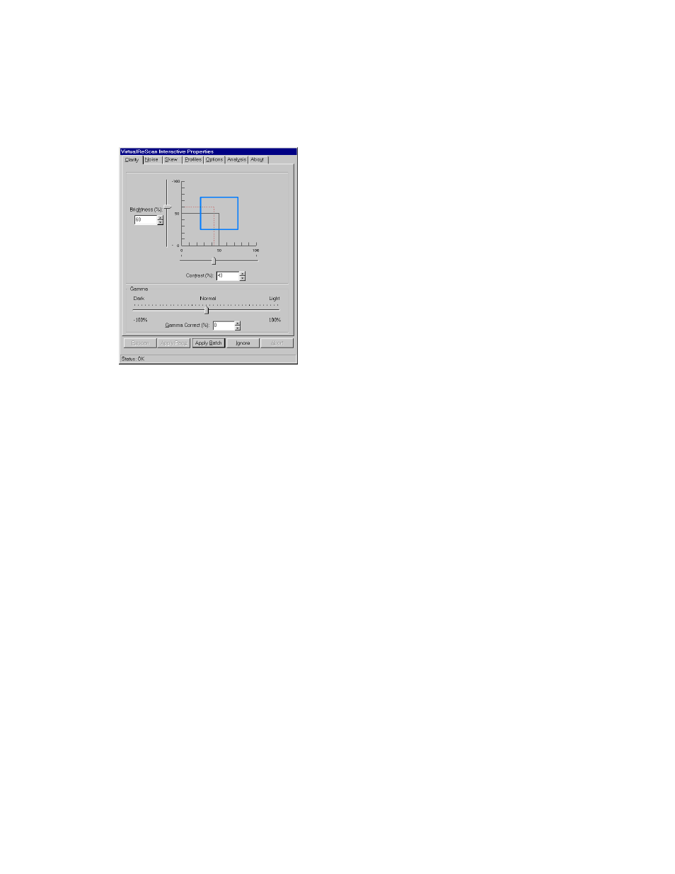 Using the vrs interactive properties dialog box, Vrs interactive properties dialog box tabs | Ricoh G413 User Manual | Page 27 / 47