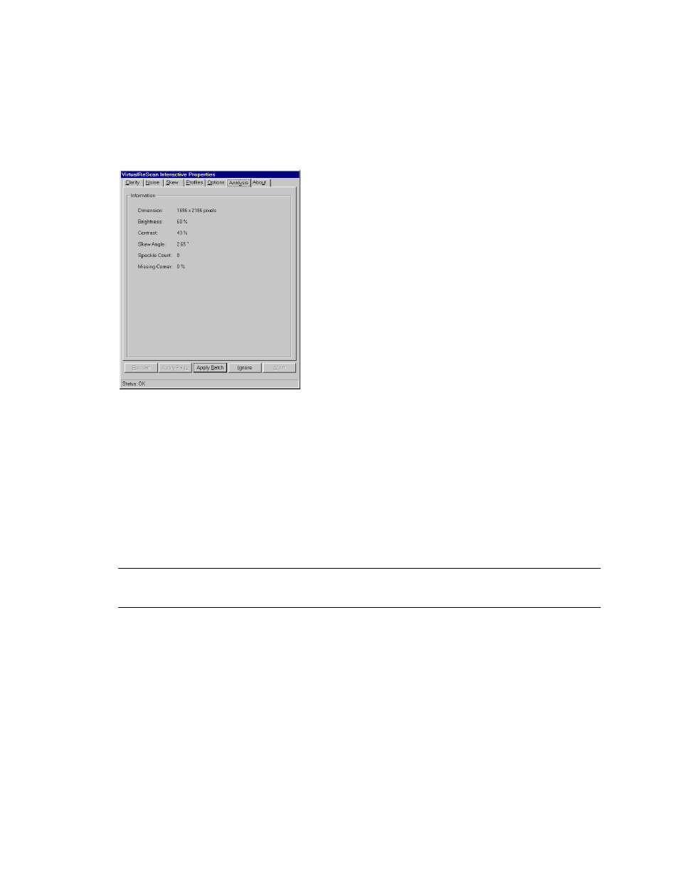 Using the analysis tab | Ricoh G413 User Manual | Page 39 / 47