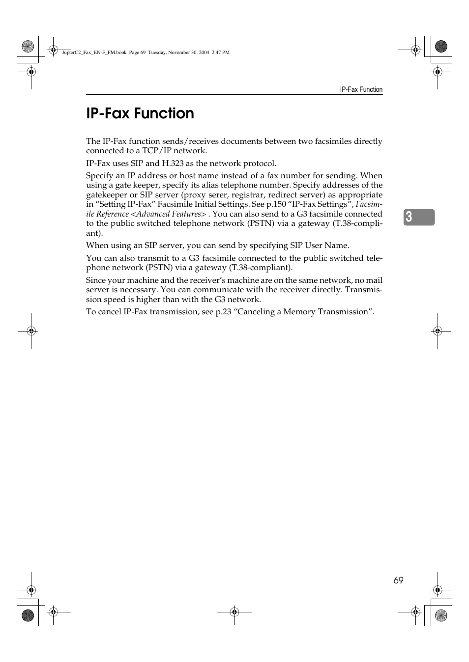 3ip-fax function | Ricoh 3245 User Manual | Page 77 / 108