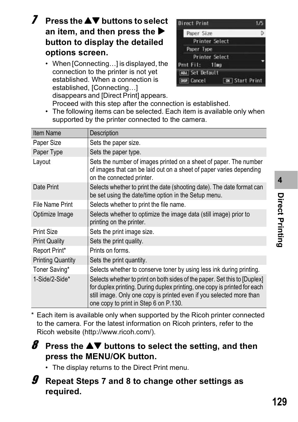 Ricoh Caplio R7 User Manual | Page 131 / 202