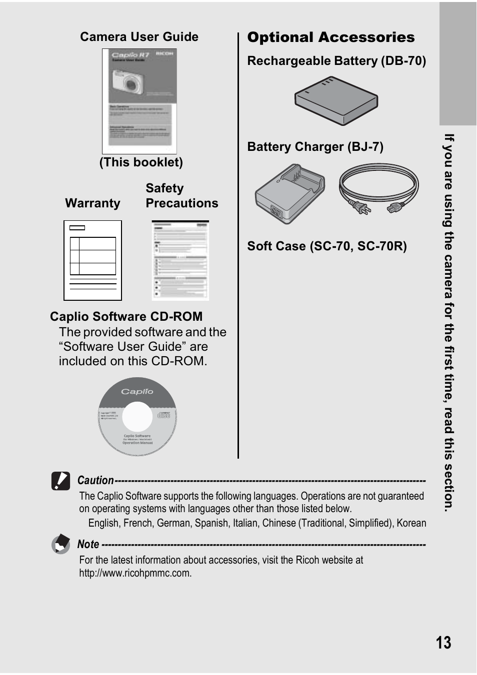 Ricoh Caplio R7 User Manual | Page 15 / 202