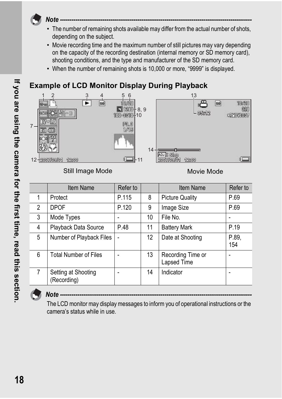 Example of lcd monitor display during playback | Ricoh Caplio R7 User Manual | Page 20 / 202