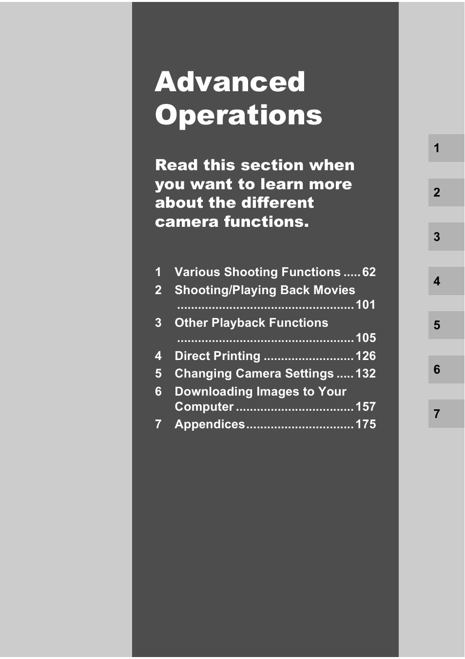 Advanced operations | Ricoh Caplio R7 User Manual | Page 63 / 202