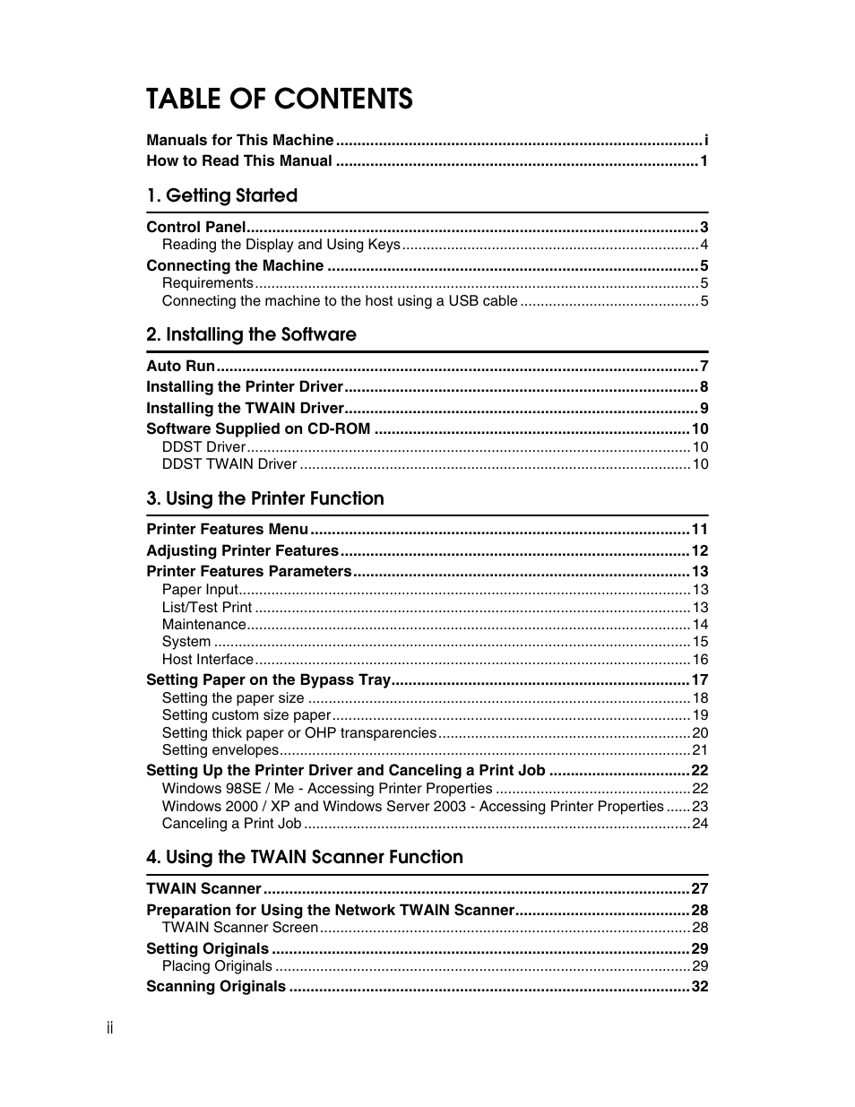 Ricoh Printer/Scanner User Manual | Page 4 / 56