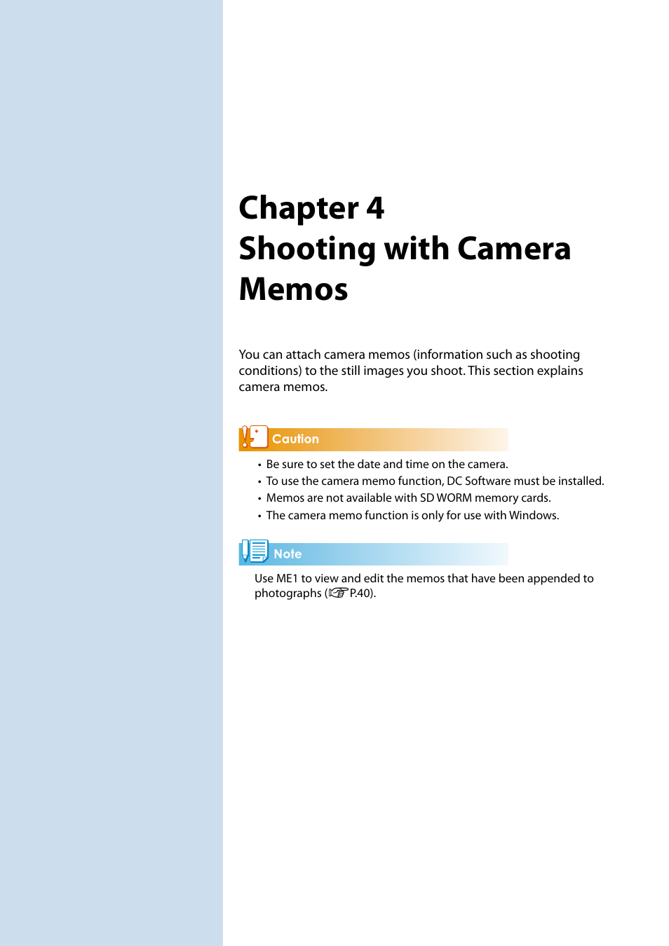 Chapter 4 shooting with camera memos, Gp.19 | Ricoh G700SE User Manual | Page 19 / 50