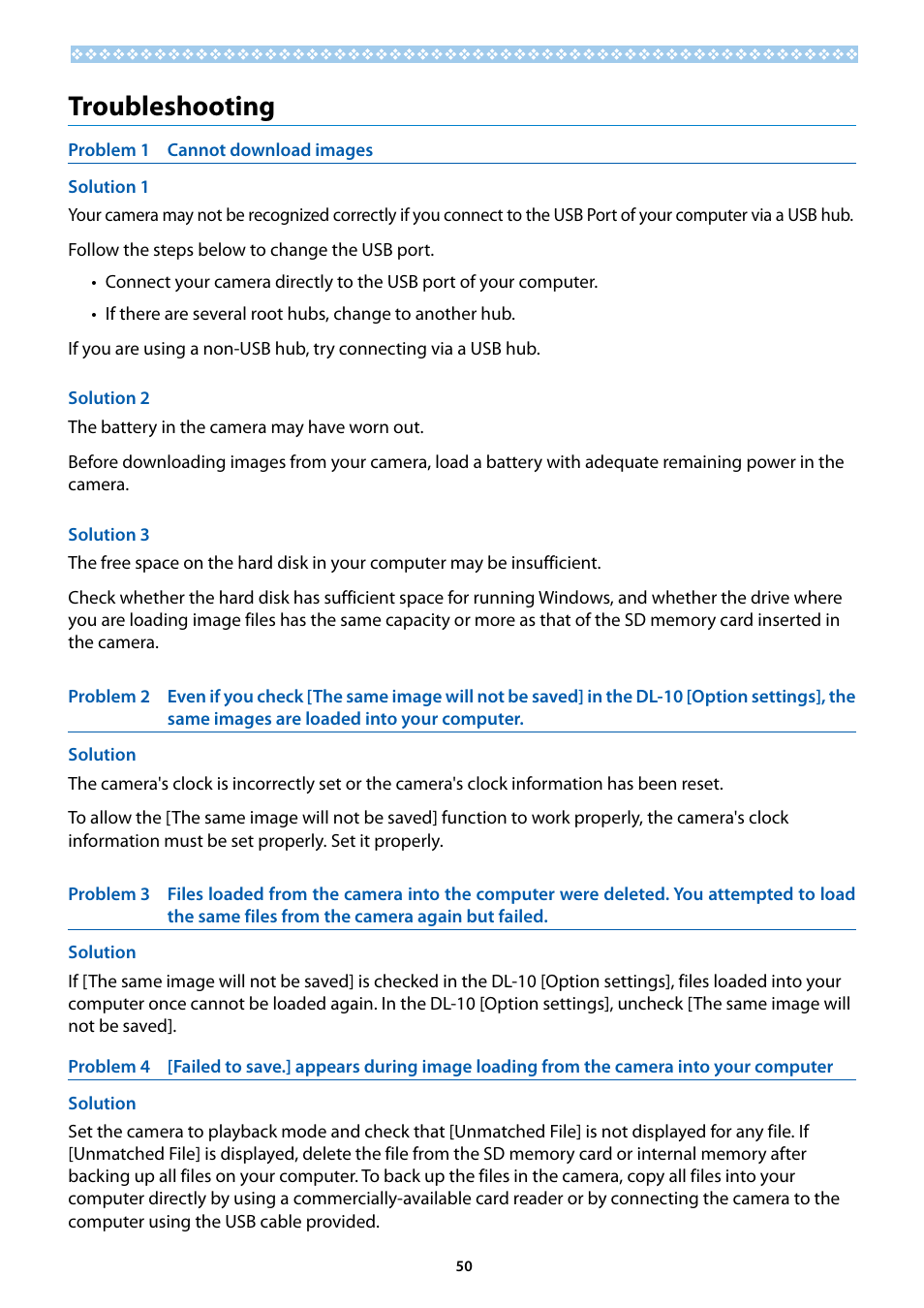 Troubleshooting | Ricoh G700SE User Manual | Page 50 / 50