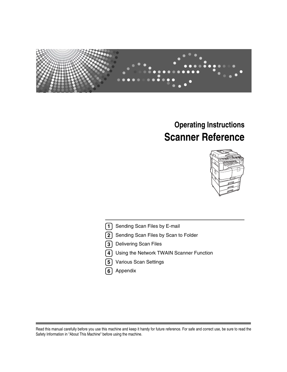 Ricoh Aficio SGC 1506/GS User Manual | 144 pages