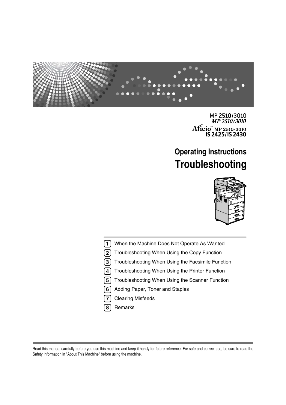 Ricoh Aficio IS 2425 User Manual | 114 pages