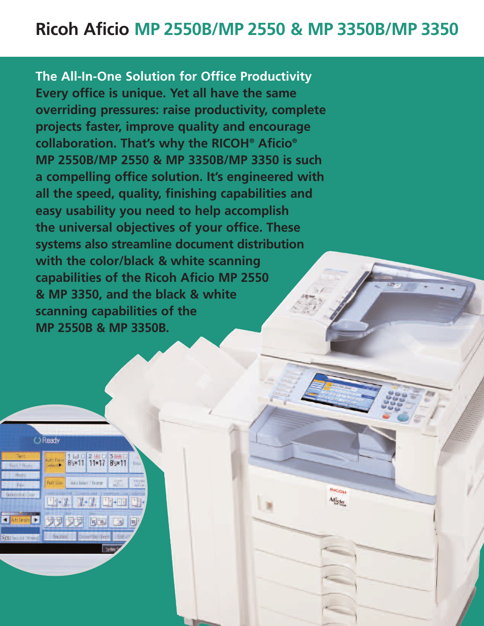 Ricoh MP 3350B User Manual | Page 2 / 6