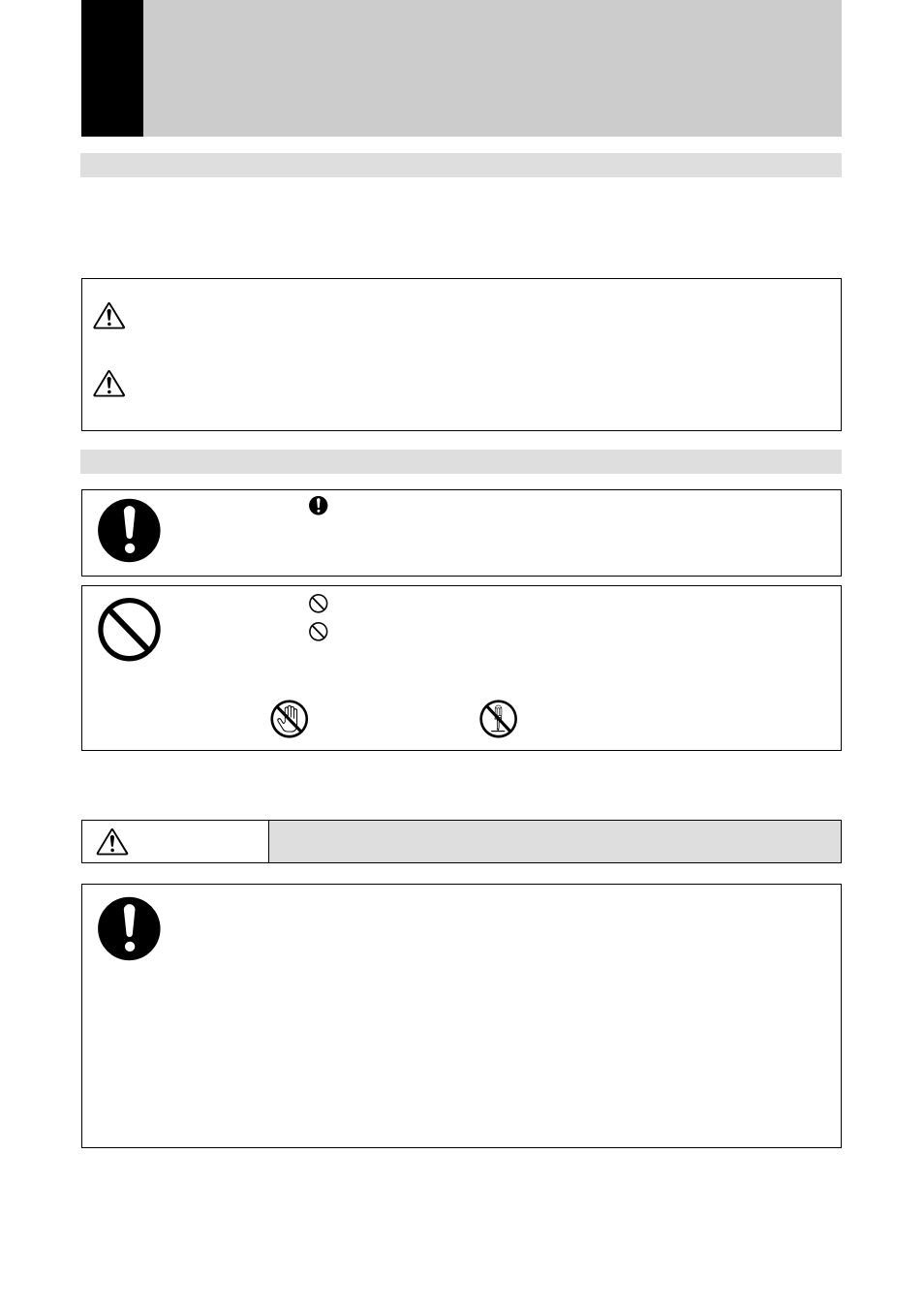 Safety precautions, Rwarning, Rcaution | Ricoh RDC-i500 User Manual | Page 10 / 24