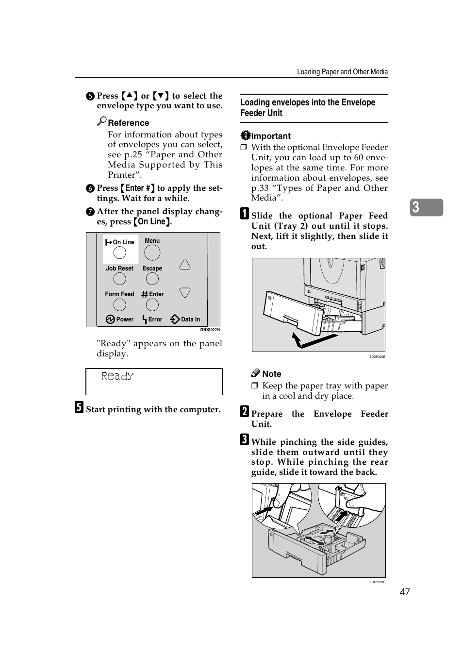 Ready | Ricoh AP2610N User Manual | Page 149 / 472