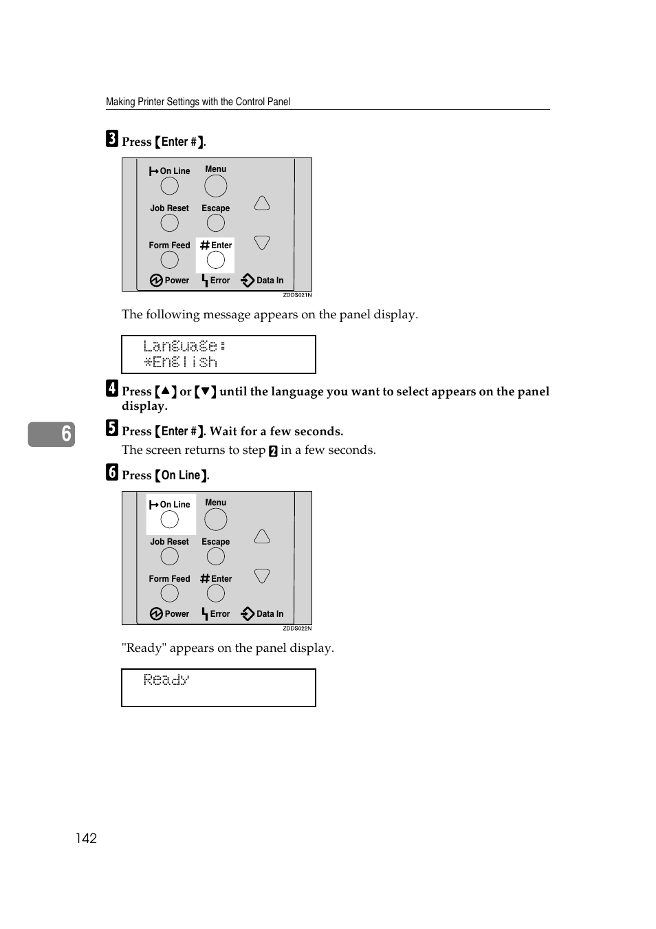 Language: *english, Ready | Ricoh AP2610N User Manual | Page 244 / 472