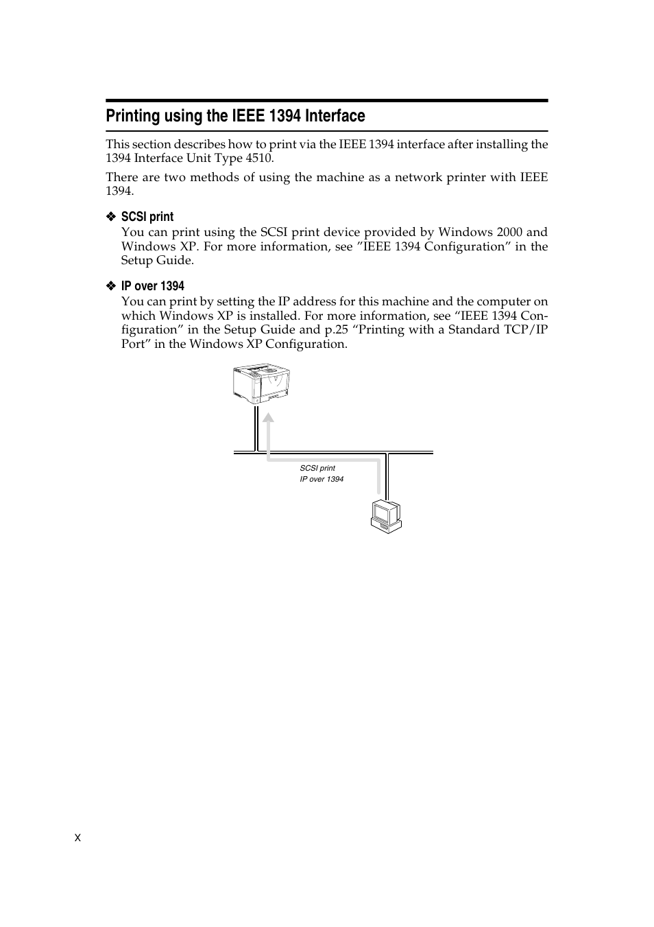 Printing using the ieee 1394 interface | Ricoh AP2610N User Manual | Page 286 / 472