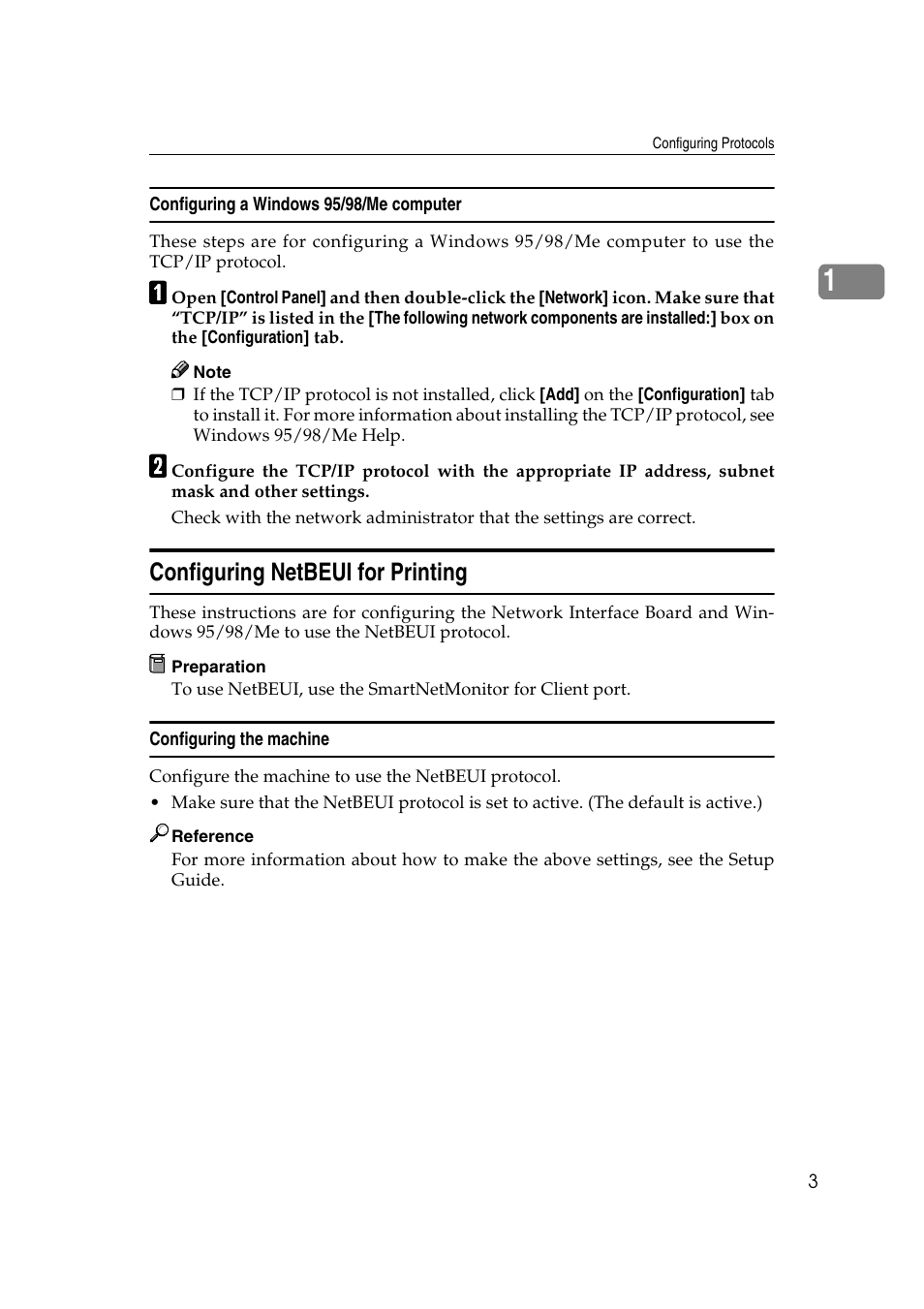 Configuring netbeui for printing | Ricoh AP2610N User Manual | Page 293 / 472