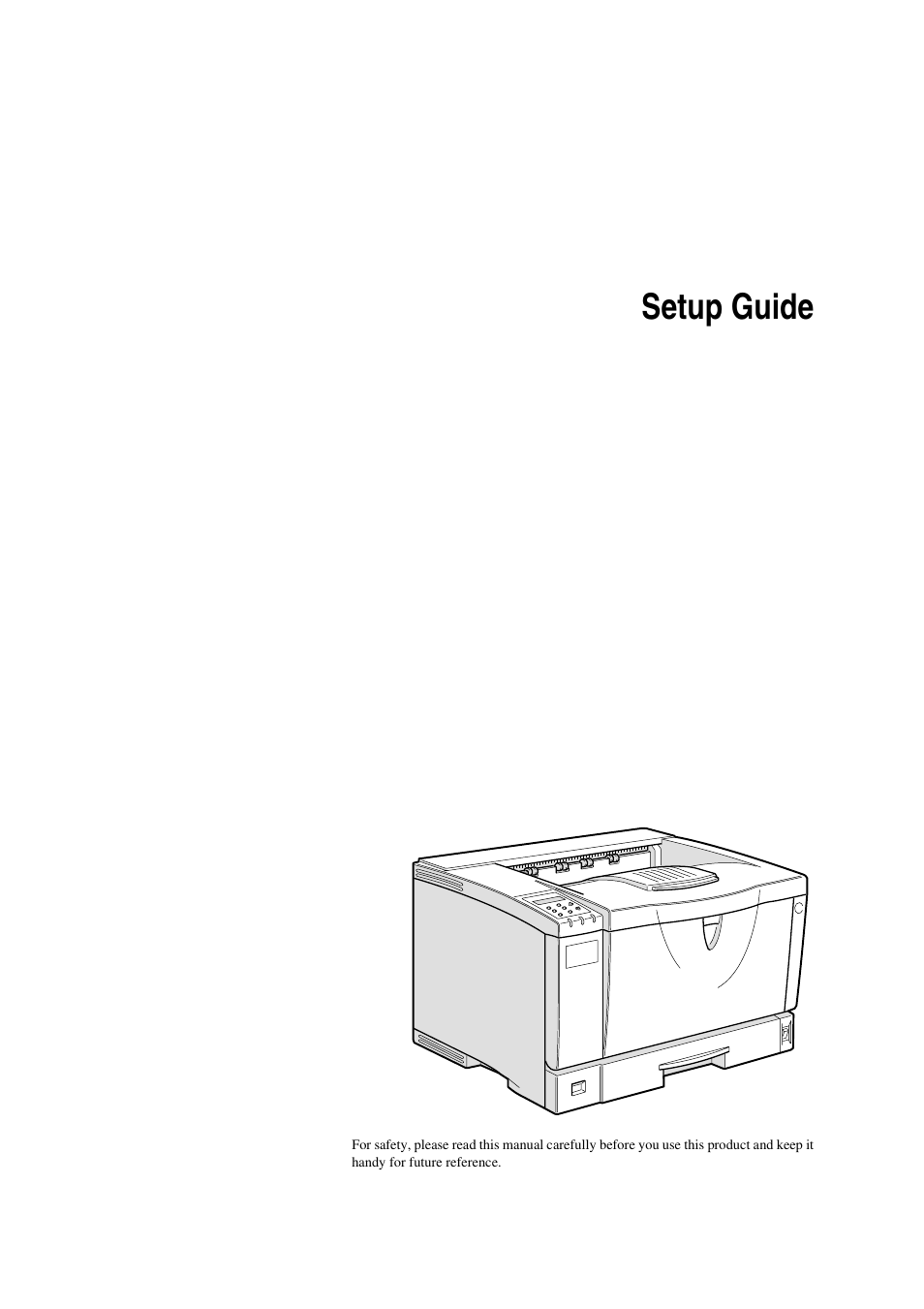 Setup guide | Ricoh AP2610N User Manual | Page 3 / 472