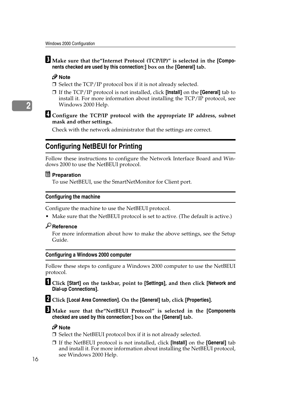 Configuring netbeui for printing | Ricoh AP2610N User Manual | Page 306 / 472