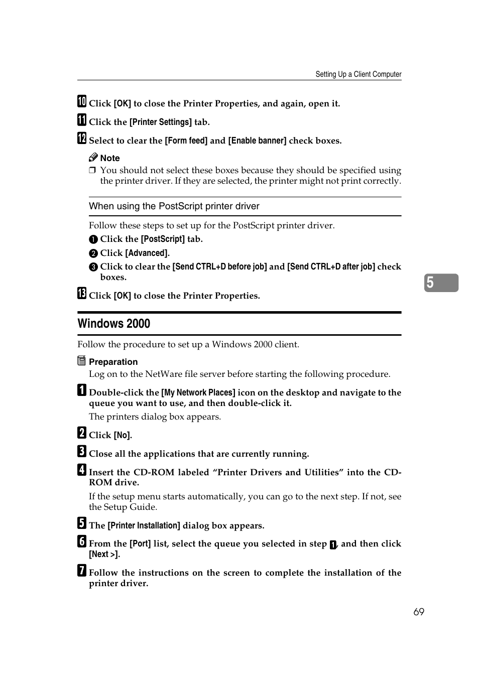 Windows 2000 | Ricoh AP2610N User Manual | Page 359 / 472