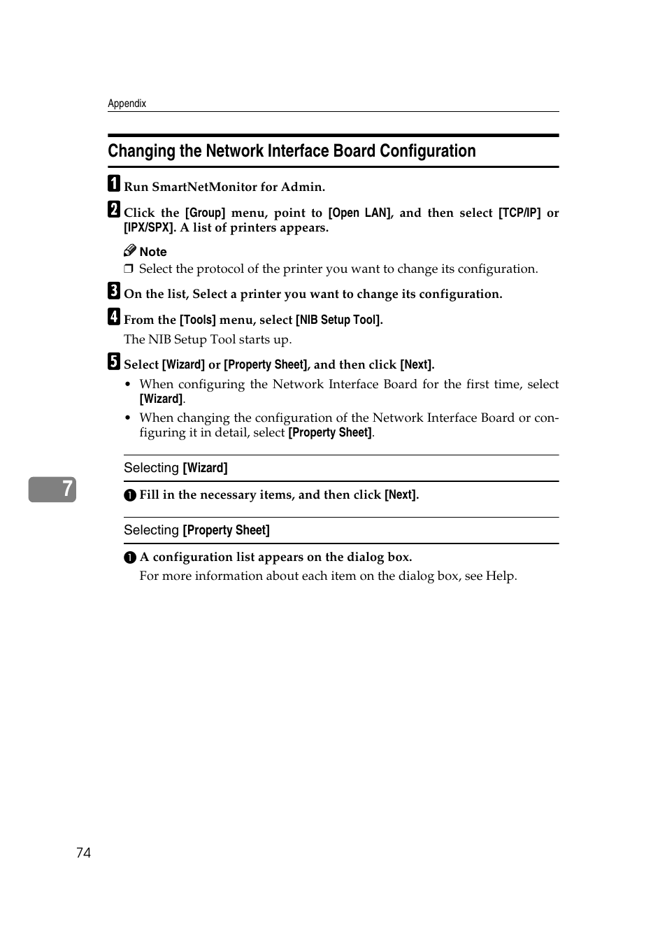 Changing the network interface board configuration | Ricoh AP2610N User Manual | Page 364 / 472
