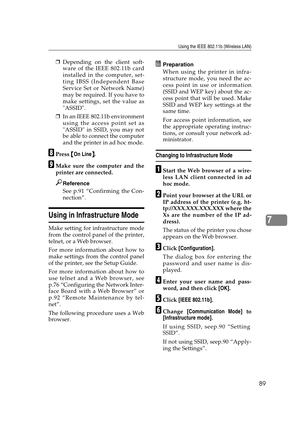 Using in infrastructure mode | Ricoh AP2610N User Manual | Page 379 / 472