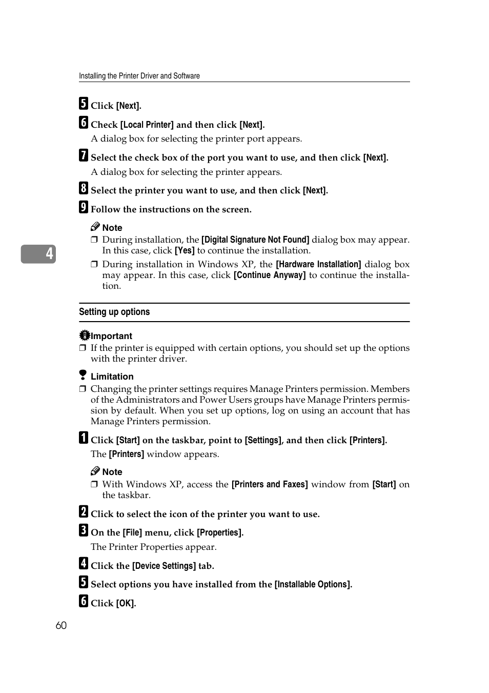 Setting up options | Ricoh AP2610N User Manual | Page 74 / 472