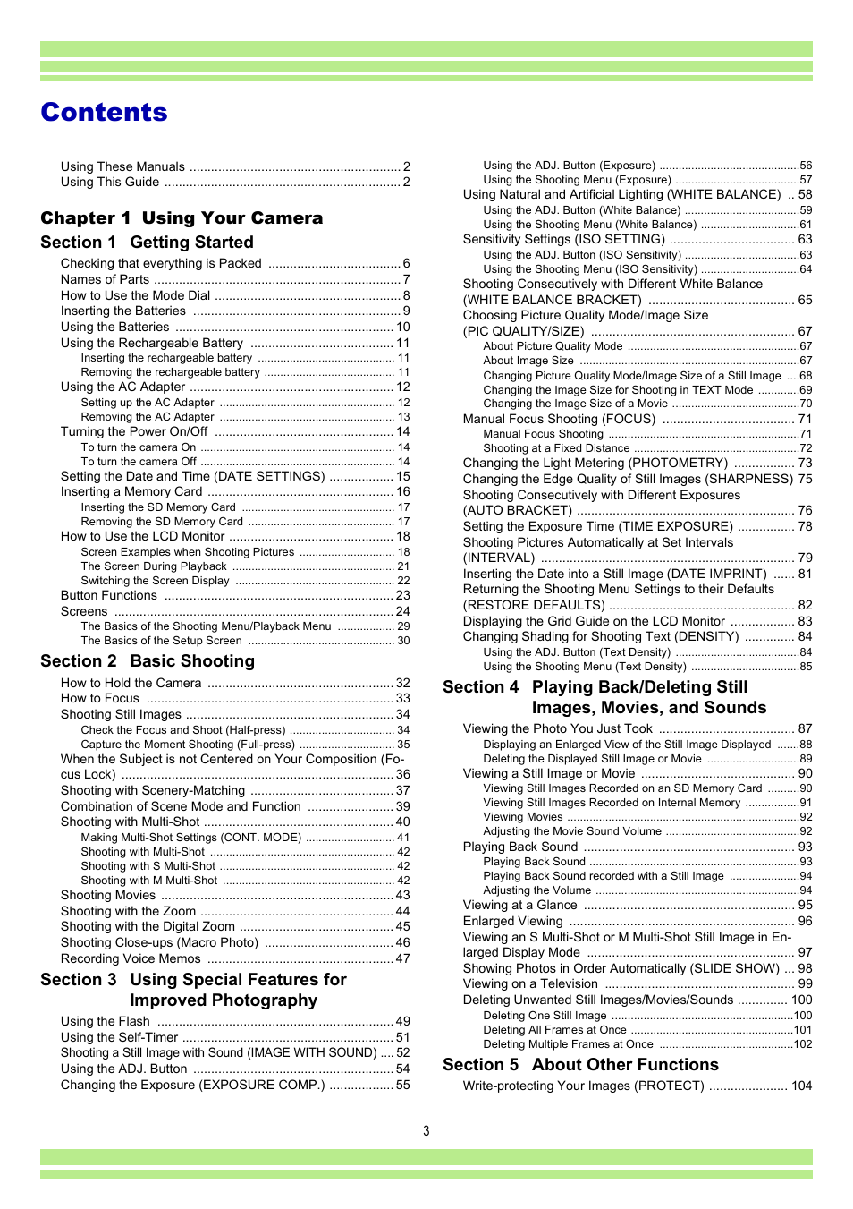 Ricoh CAPLIO G4 WIDE User Manual | Page 3 / 190