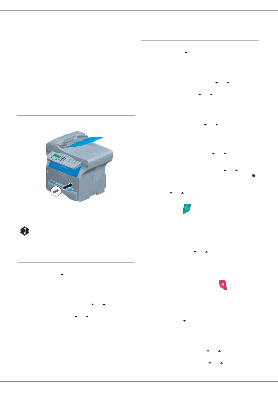 Usb memory key, Use of the usb memory key, Print your documents | Delete your files located in the key, Print the list of files located in the key, Print the files located in the key, Sp 1000sf | Ricoh Aficio SP 1000SF User Manual | Page 37 / 59