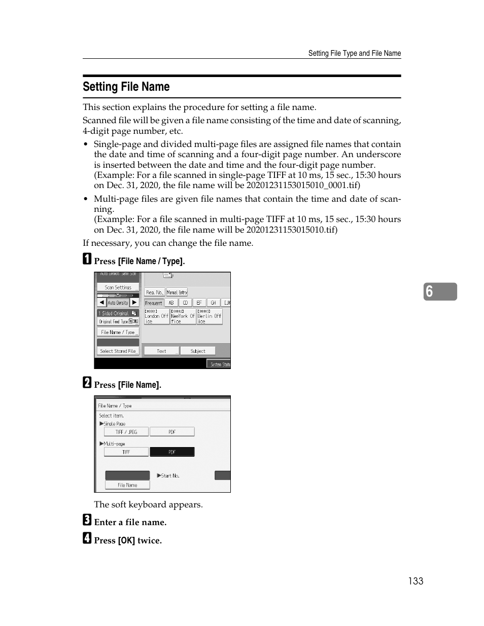 Setting file name | Ricoh Printer/Scanner Unit Type 8000 User Manual | Page 141 / 174