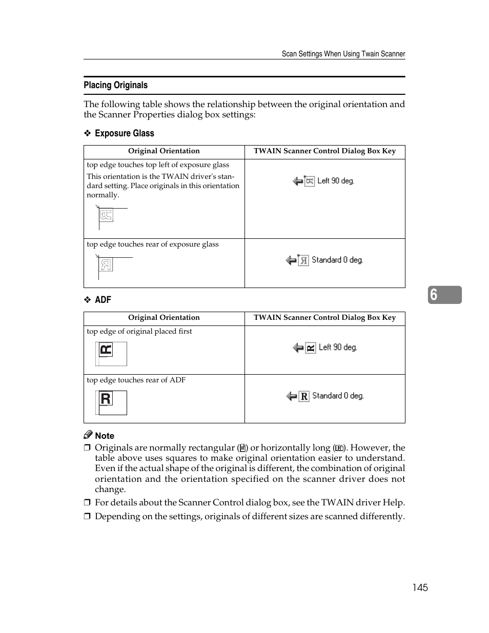 Placing originals | Ricoh Printer/Scanner Unit Type 8000 User Manual | Page 153 / 174
