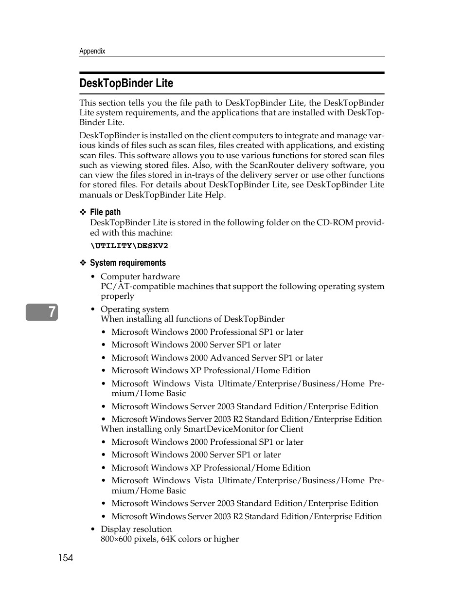 Desktopbinder lite | Ricoh Printer/Scanner Unit Type 8000 User Manual | Page 162 / 174