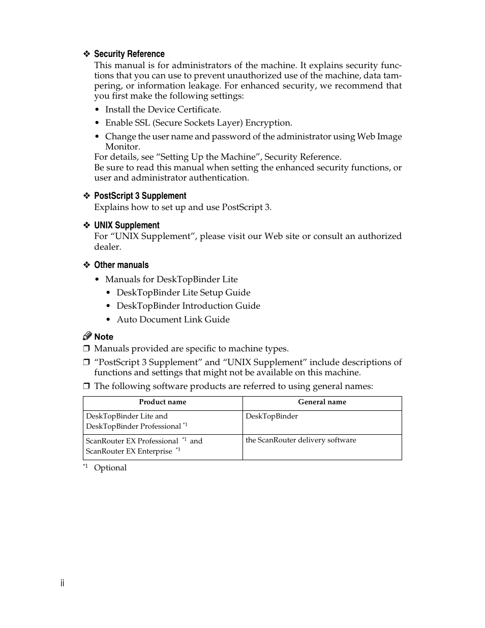 Ricoh Printer/Scanner Unit Type 8000 User Manual | Page 4 / 174