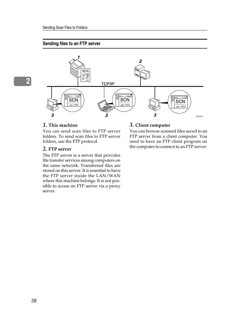 Sending files to an ftp server | Ricoh Printer/Scanner Unit Type 8000 User Manual | Page 46 / 174
