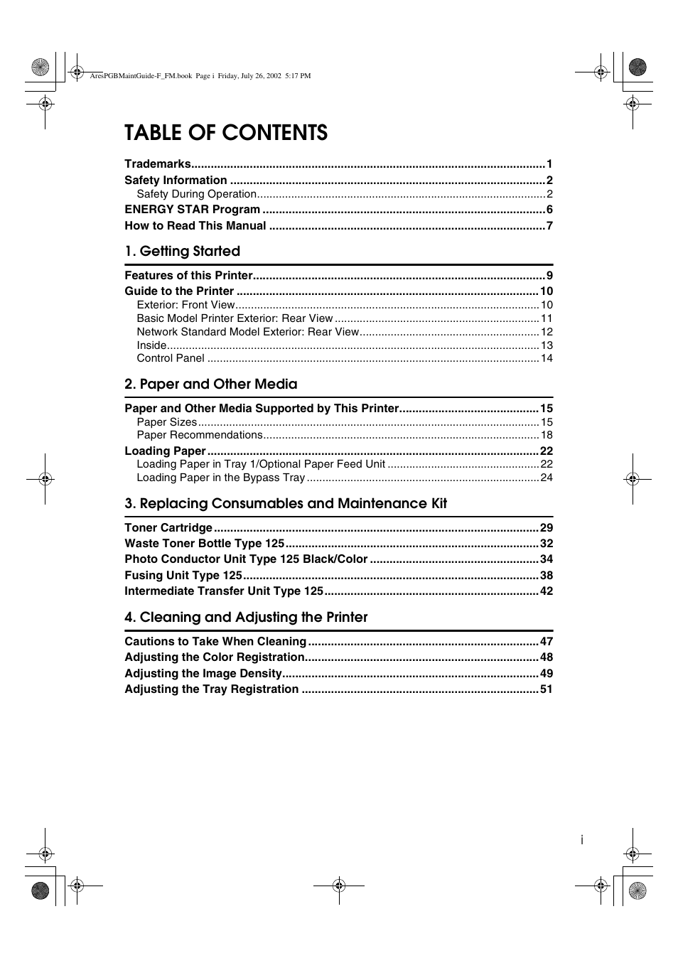 Ricoh CL3000DN User Manual | Page 3 / 84