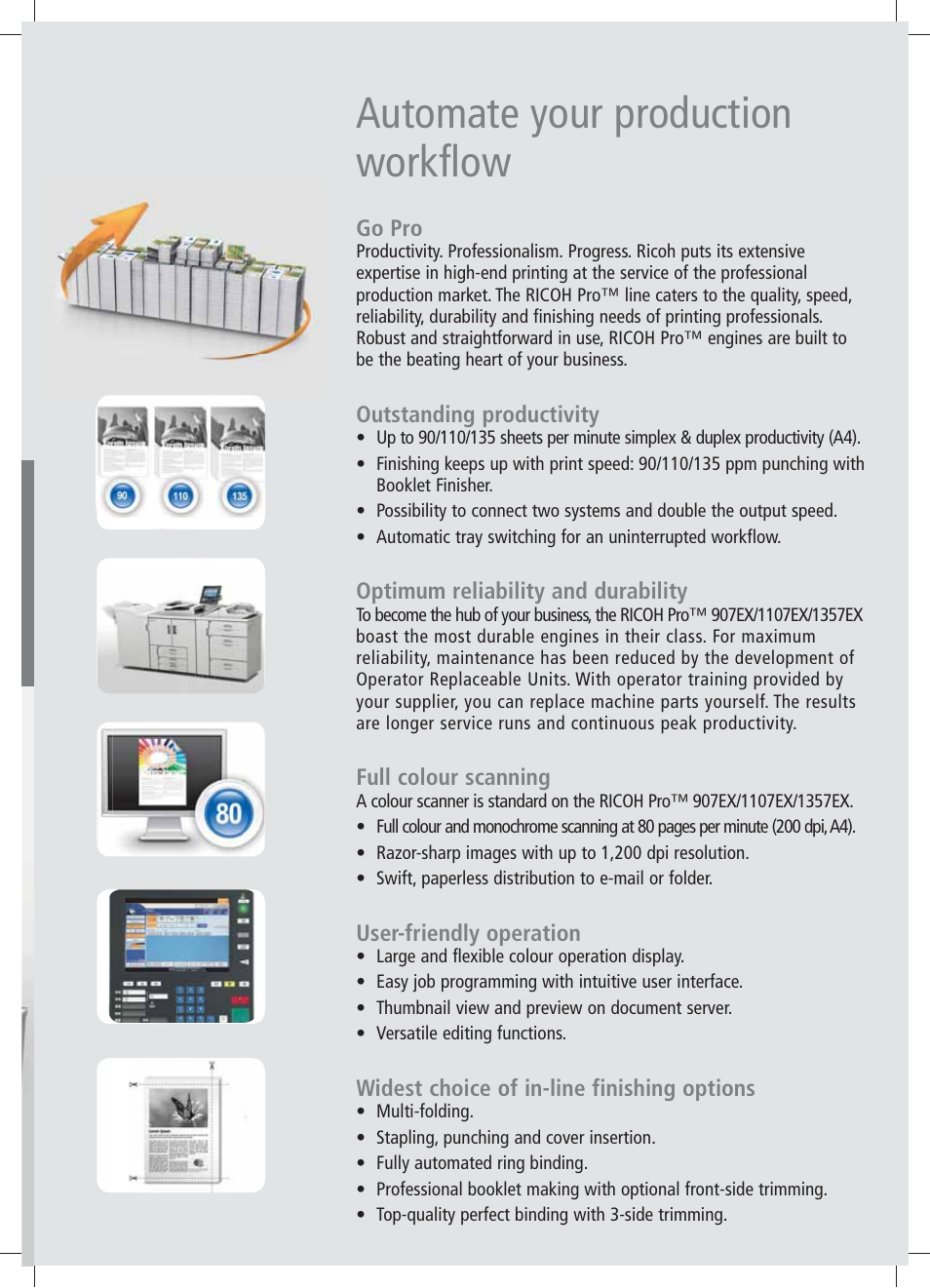 Automate your production workflow | Ricoh PRO 907EX User Manual | Page 3 / 12