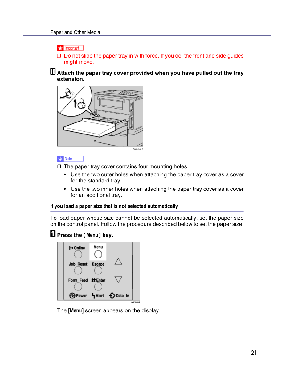 Ricoh Aficio AP610i User Manual | Page 21 / 117