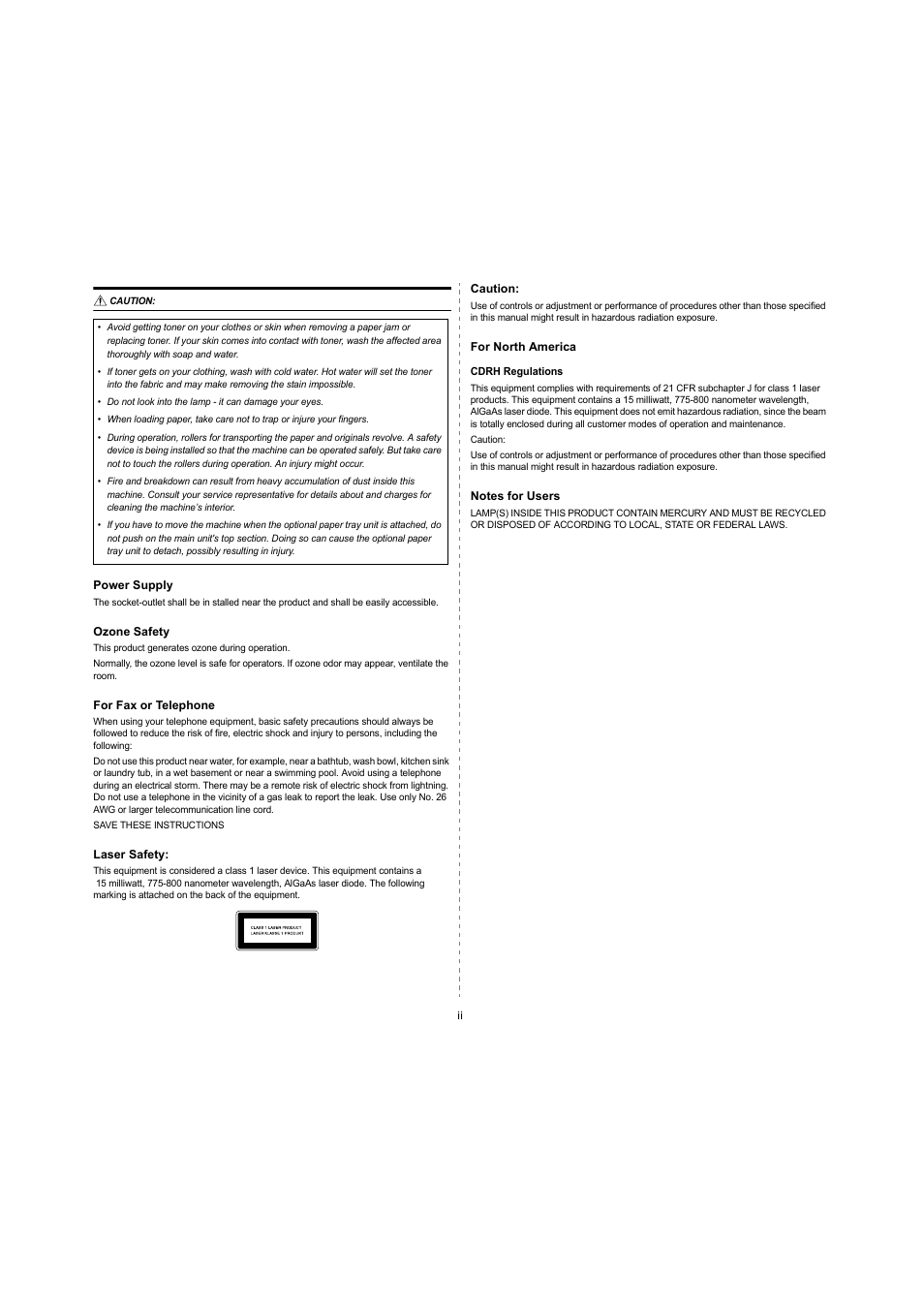 Ricoh Laser MFP Printer User Manual | Page 7 / 129