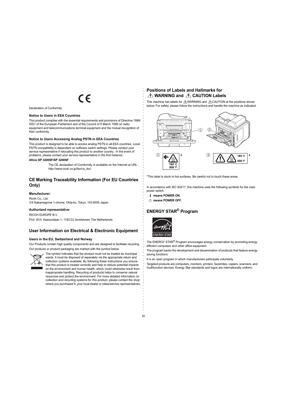 Ricoh Laser MFP Printer User Manual | Page 8 / 129