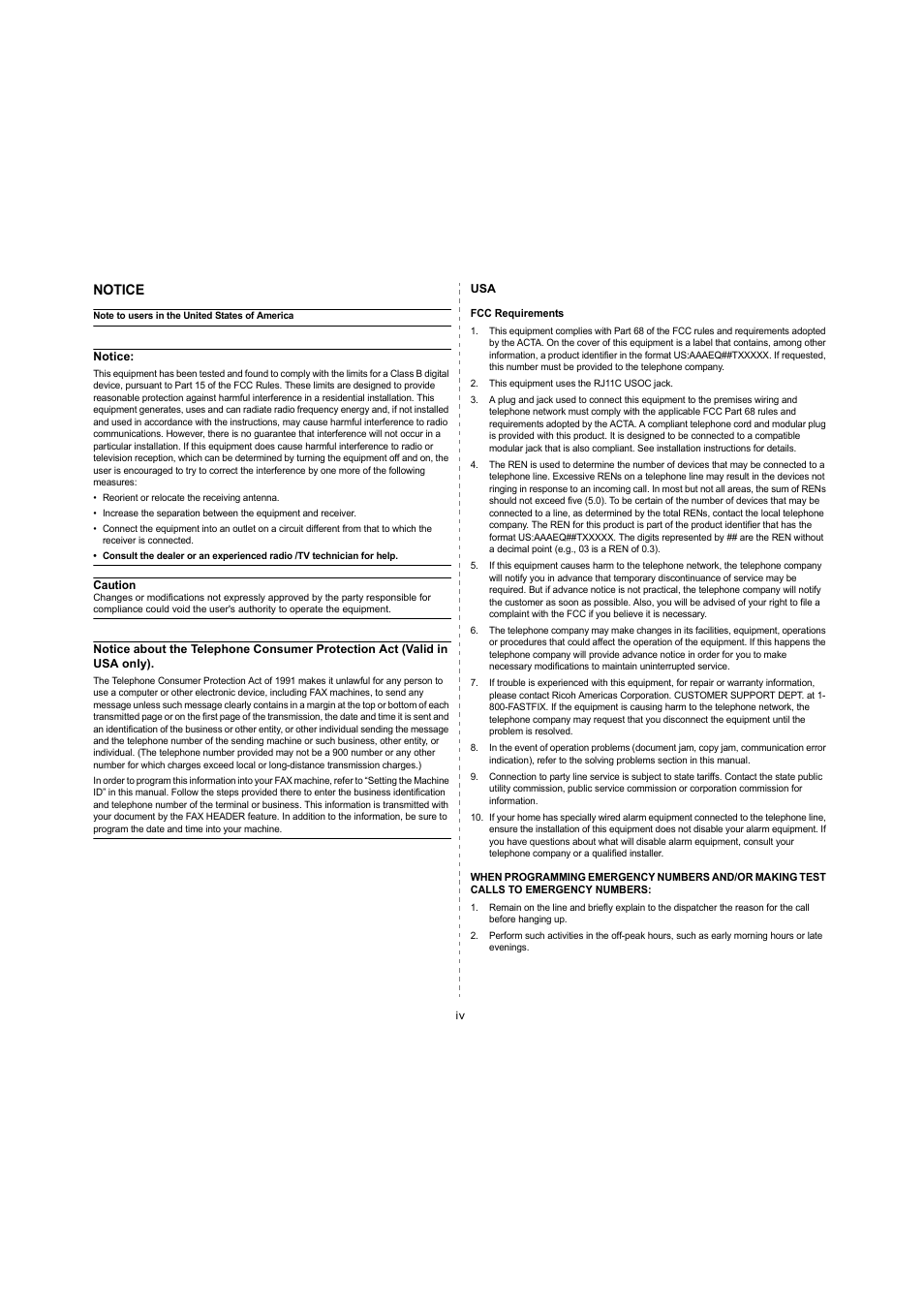 Notice | Ricoh Laser MFP Printer User Manual | Page 9 / 129