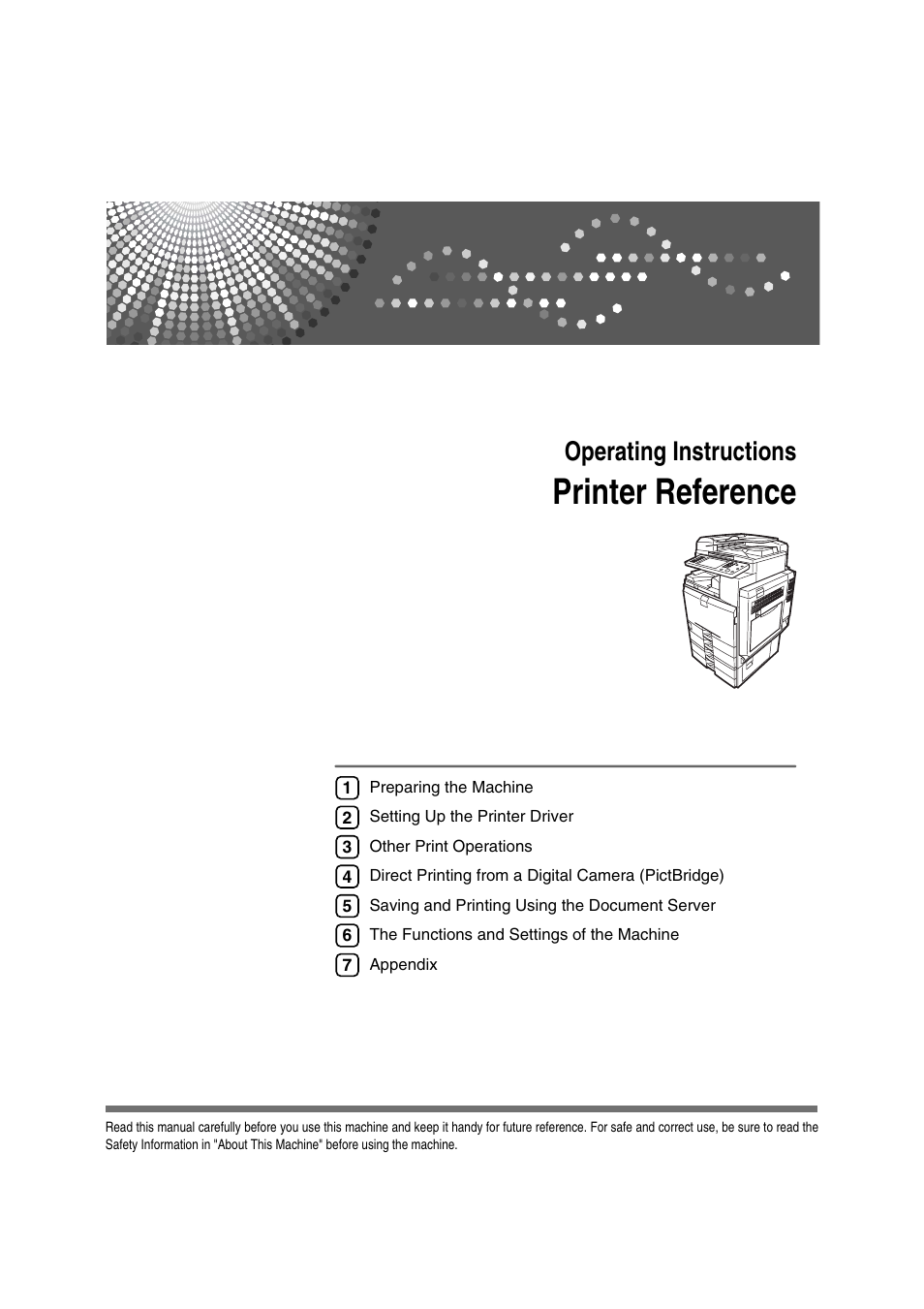 Ricoh Printer Reference User Manual | 162 pages