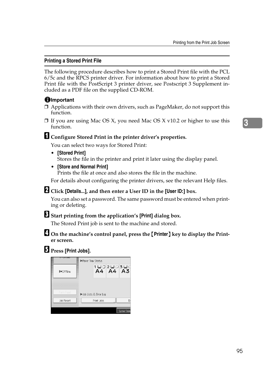 Printing a stored print file | Ricoh Printer Reference User Manual | Page 103 / 162