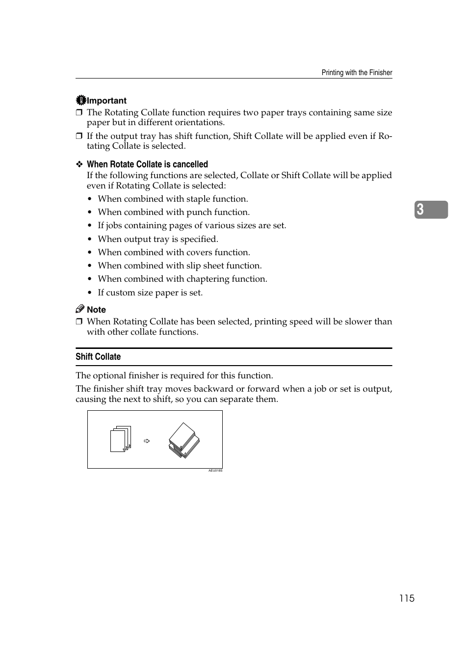 Shift collate | Ricoh Printer Reference User Manual | Page 123 / 162