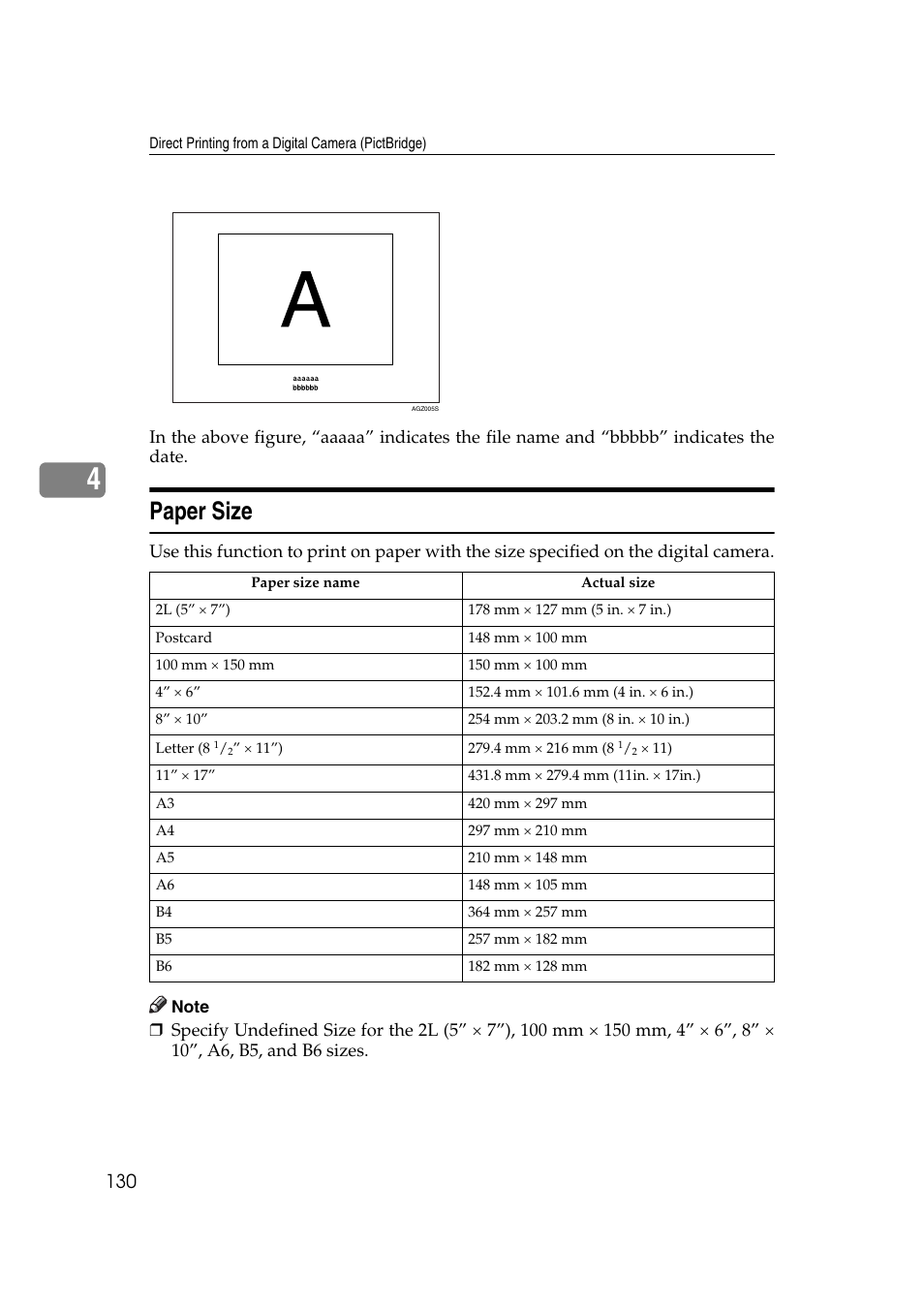 Paper size | Ricoh Printer Reference User Manual | Page 138 / 162