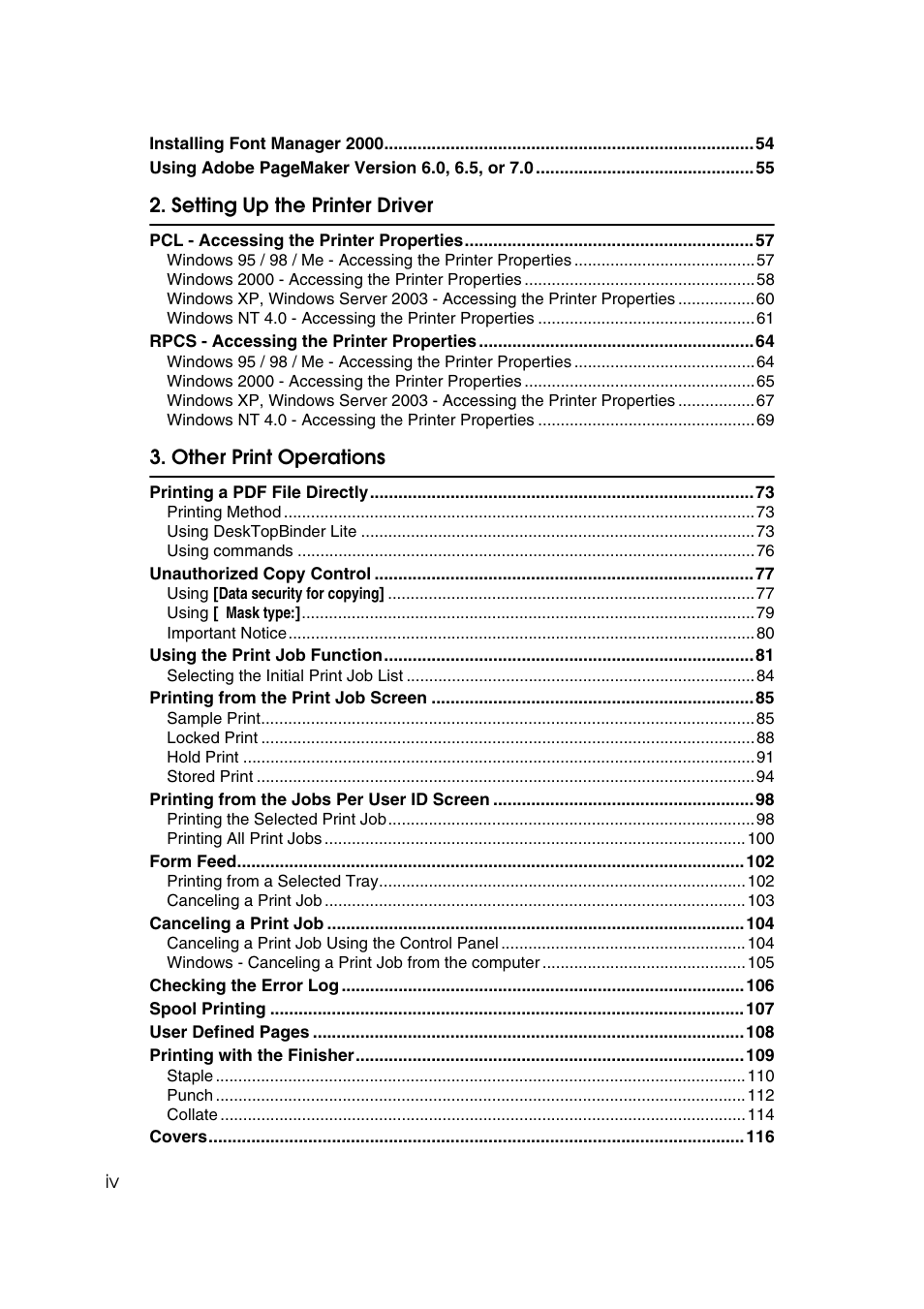 Ricoh Printer Reference User Manual | Page 6 / 162