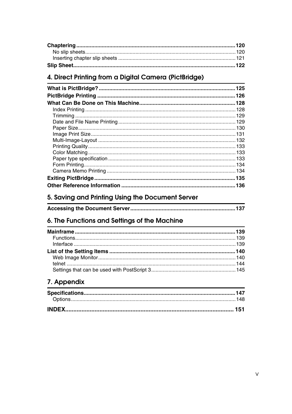 Ricoh Printer Reference User Manual | Page 7 / 162