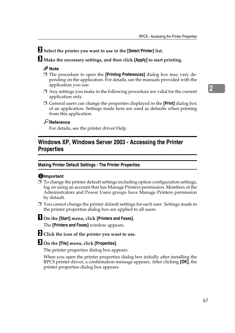 Ricoh Printer Reference User Manual | Page 75 / 162