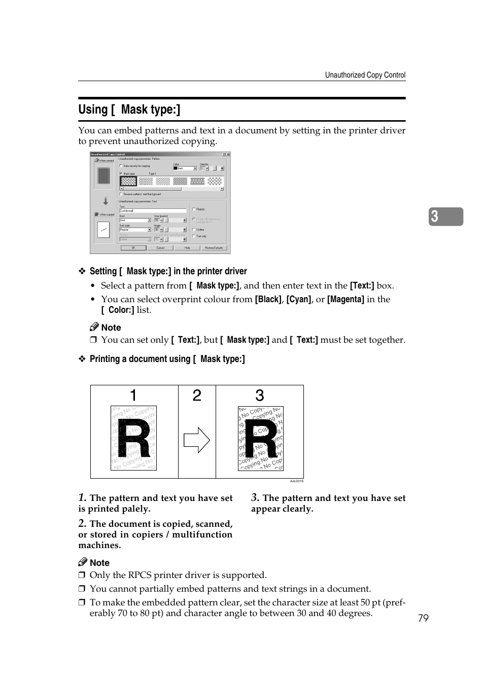 Using [mask type, Using [ mask type | Ricoh Printer Reference User Manual | Page 87 / 162