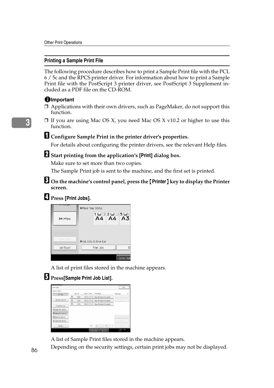 Printing a sample print file | Ricoh Printer Reference User Manual | Page 94 / 162