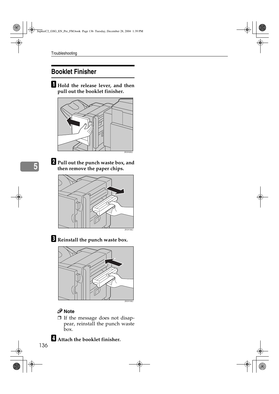 Booklet finisher | Ricoh LD335c User Manual | Page 148 / 196